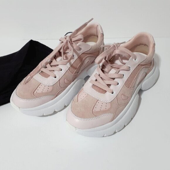 NWOT Maje chunky sole pink leather sneakers, 40 - Picture 10 of 14